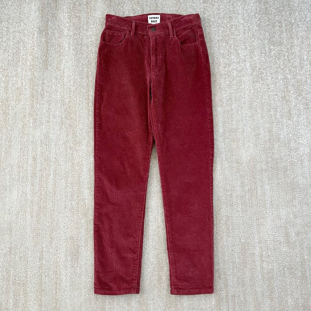 Aritzia Sunday Best Corduroy Crop Pants 0
